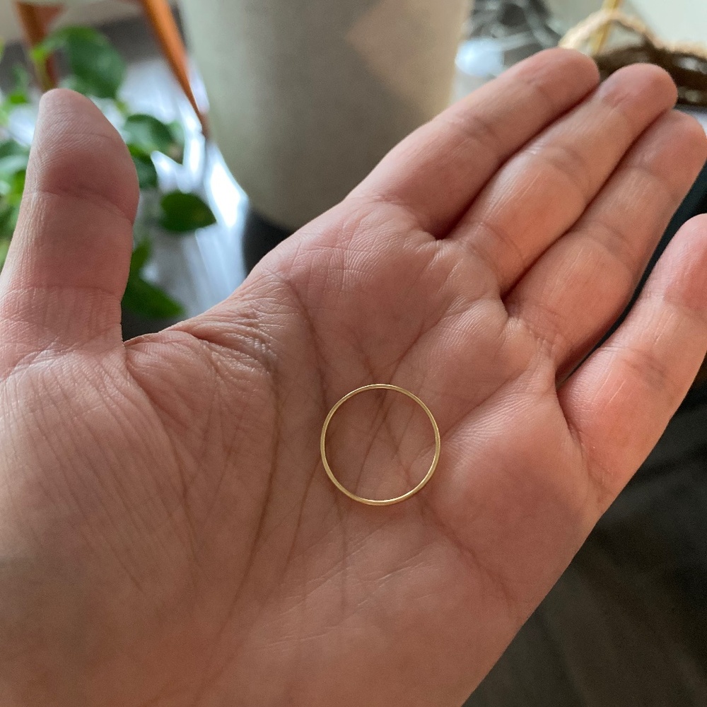 Mejuri Stacker Ring - 14K Gold, Size 6